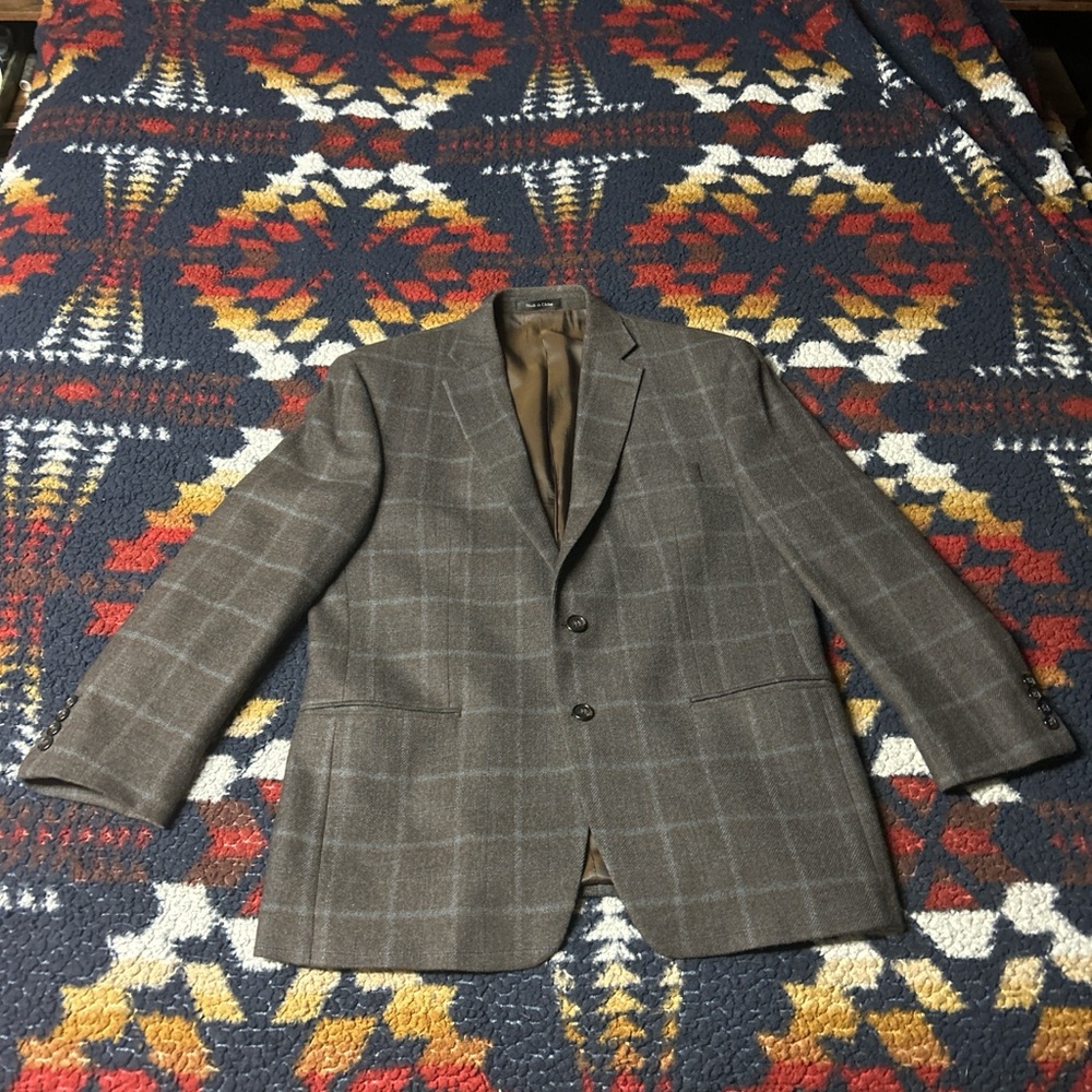 Ralph Lauren Brown Checkered Men's Blazer